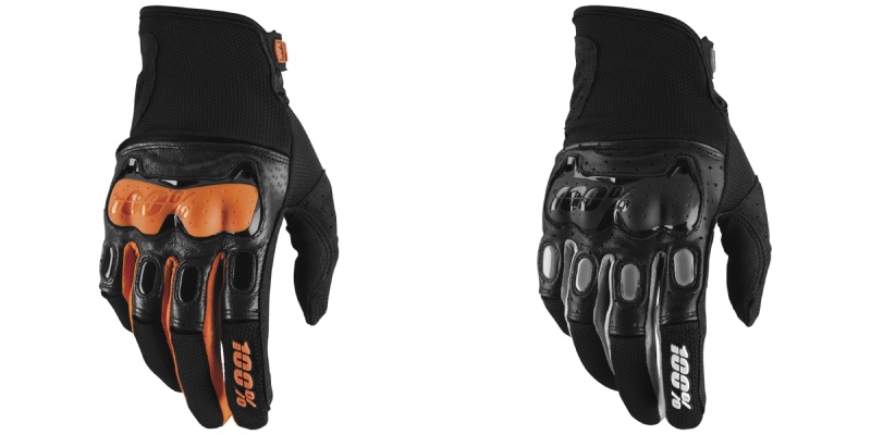 100% Derestricted summer motorcycle gloves
