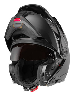 Product shot of the Schuberth E2 dual sport bluetooth helmet.